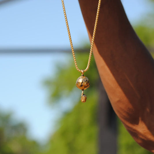 Spinning Basketball Pendant