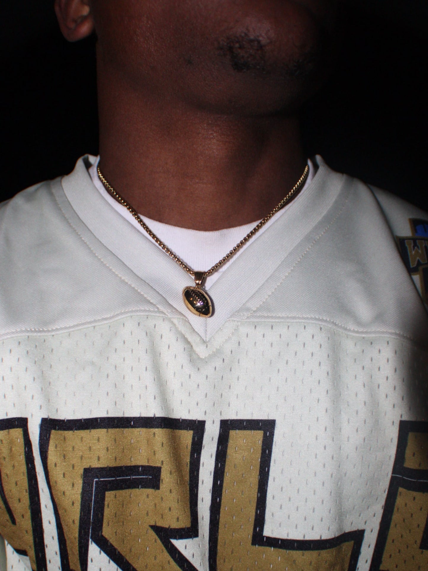 3D Football Pendant and Chain Necklace - Sportzzheads