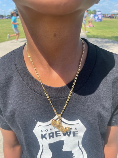 Soccer Cleat Pendant and Chain Necklace - Sportzzheads