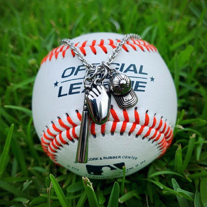 Baseball Accessories Pendant and Chain Necklace - Sportzzheads