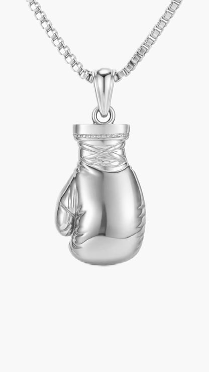 Boxing Glove Pendant and Chain Necklace